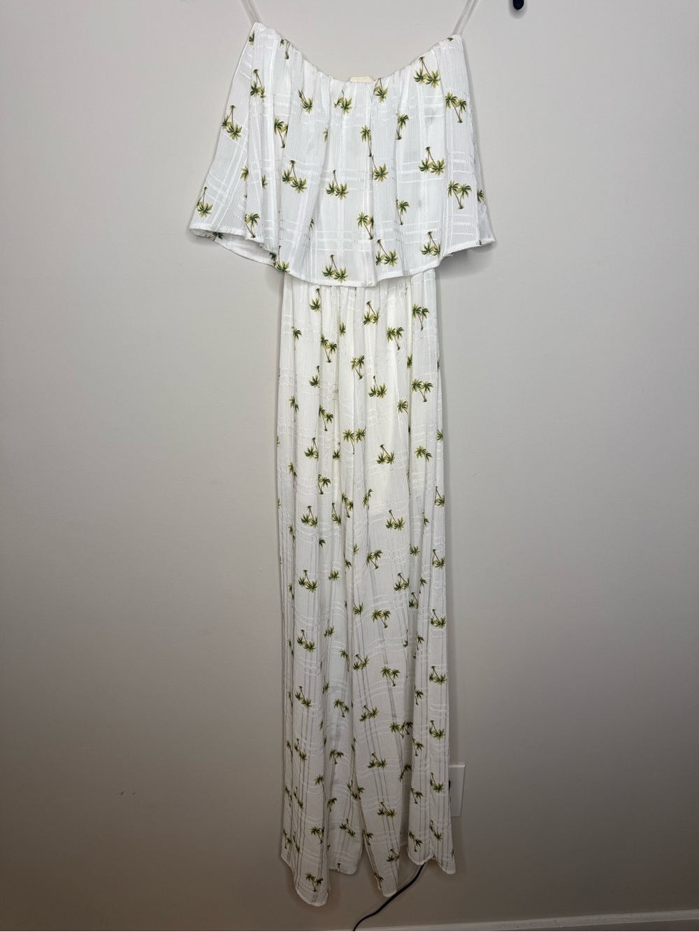 BiBi White Palm-Print Off-Shoulder Top - Picture 5 of 7
